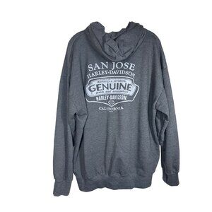 Harley-Davidson Men's Sentinel H-D Zip-Up Cotton-Blend Hoodie San Jose